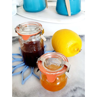 Bocaux en verre WECK corolle 1750ml Ø 100mm, couvercles et joints inclus