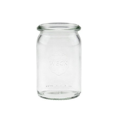 Bocaux en verre WECK tube 1040 ml Ø 80mm, couvercles et joints inclus