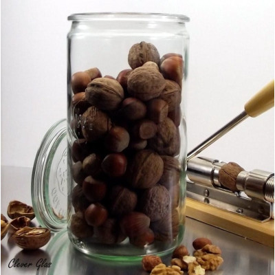 Bocaux en verre WECK tube 1040 ml Ø 80mm, couvercles et joints inclus