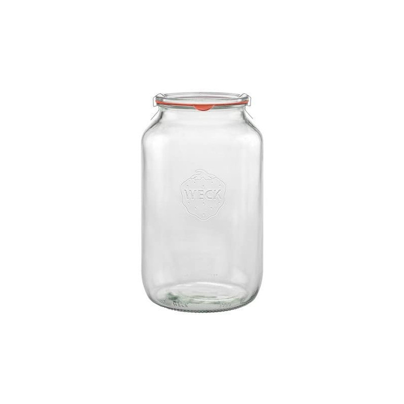 Bocaux en verre WECK tube 1040 ml Ø 80mm, couvercles et joints inclus
