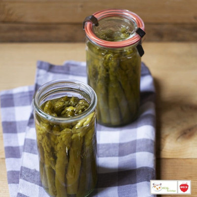 Bocaux en verre WECK tube 1040 ml Ø 80mm, couvercles et joints inclus