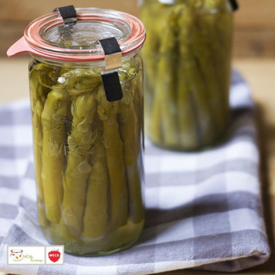 Bocaux en verre WECK tube 1040 ml Ø 80mm, couvercles et joints inclus