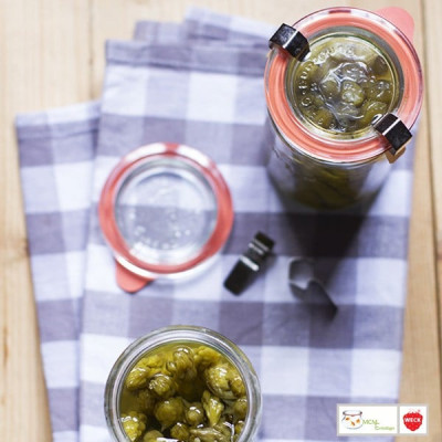 Bocaux en verre WECK tube 1040 ml Ø 80mm, couvercles et joints inclus