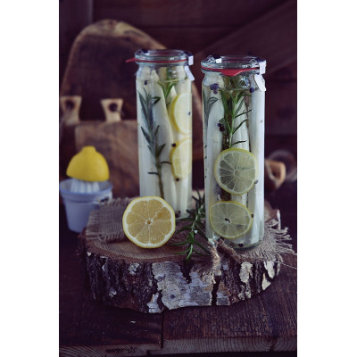 Bocaux en verre WECK tube 1040 ml Ø 80mm, couvercles et joints inclus