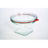 Bocaux en verre WECK quadro 290 ml Ø 100mm, couvercles et joints inclus