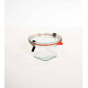 Bocaux en verre WECK quadro 290 ml Ø 100mm, couvercles et joints inclus