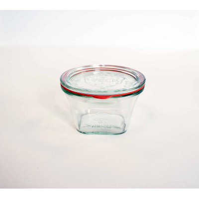 Bocaux en verre WECK quadro 290 ml Ø 100mm, couvercles et joints inclus
