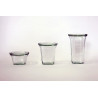 Bocaux en verre WECK quadro 290 ml Ø 100mm, couvercles et joints inclus