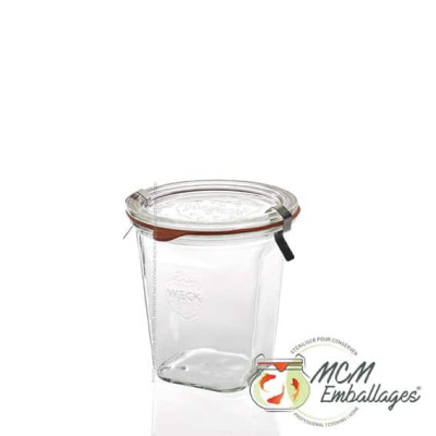 Bocaux en verre WECK quadro  - 545 ml - 100 mm