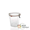Bocaux en verre WECK quadro 290 ml Ø 100mm, couvercles et joints inclus