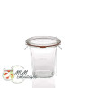 Bocaux en verre WECK quadro 290 ml Ø 100mm, couvercles et joints inclus