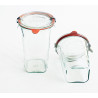 Bocaux en verre WECK quadro 290 ml Ø 100mm, couvercles et joints inclus