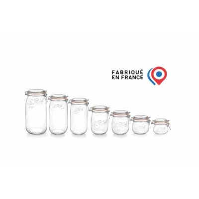 Pack de 6 bocaux Le Parfait Super 1 Litre Ø 85 mm