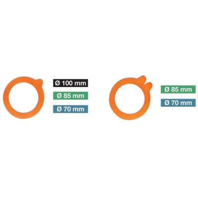 Pack de 6 bocaux Terrine Le Parfait Super 1000 g Ø 100 mm (joint compris).